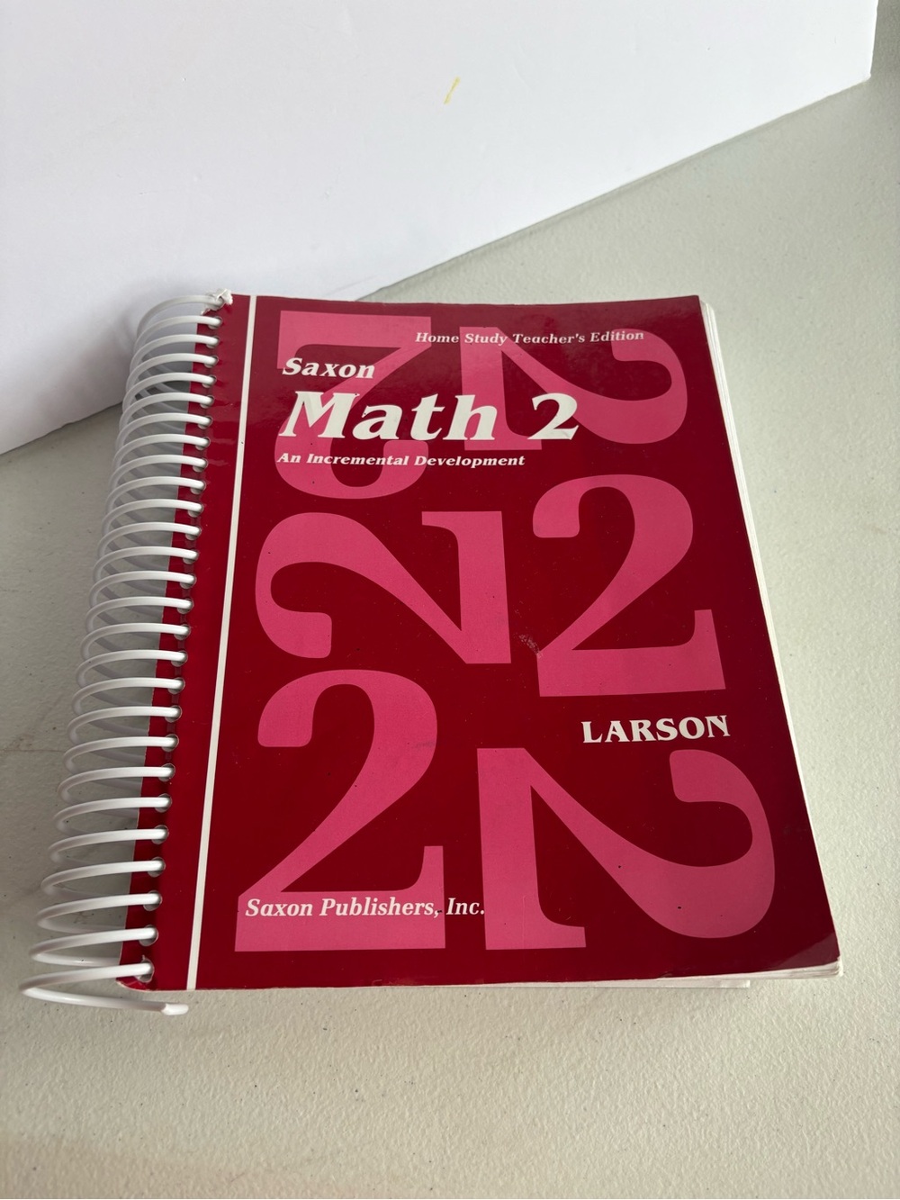 Saxon Math 2 Home Study Teacher's Edition grade homeschool curriculum spiral